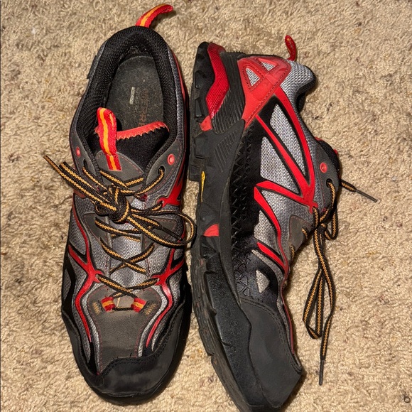 Merrell   Capra Unifly GTX trail hiking Shoes Mens 11 gray/red Athletic Shoes - Picture 4 of 9